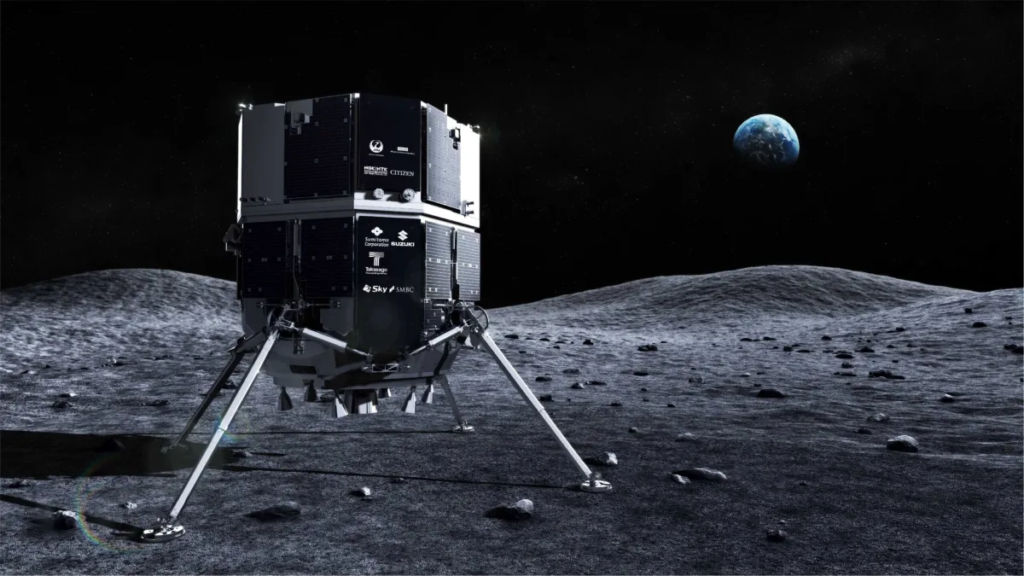 An artist's depiction of ispace's M1 lunar lander. Credit: ispace
Off Earth Mining